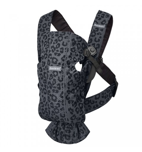 BABYBJORN - nosidełko Mini 3D Mesh | Antracyt / Leopard